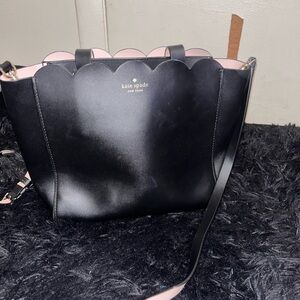 Kate Spade Black Tote with Pink Accents